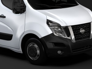 nissan nv 400 l1h1 van 2017 3D Model