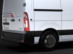 nissan nv 400 l1h1 van 2017 Modello 3D