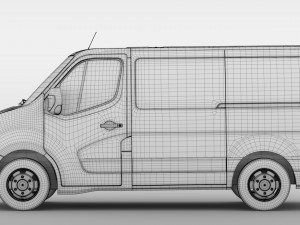nissan nv 400 l1h1 van 2017 Modello 3D