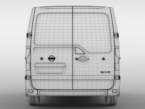 nissan nv 400 l1h1 van 2017 Modello 3D