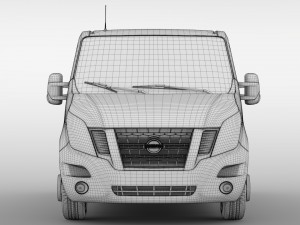 nissan nv 400 l1h1 van 2017 Modello 3D