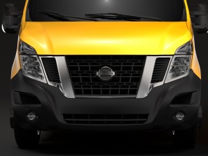 nissan nv 400 l2h2 van 2017 Modello 3D