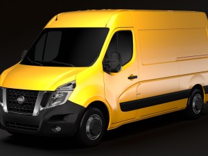 nissan nv 400 l2h2 van 2017 Modello 3D