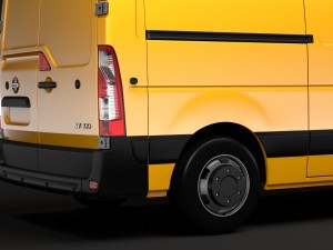 nissan nv 400 l2h2 van 2017 Modello 3D