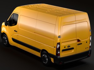 nissan nv 400 l2h2 van 2017 Modello 3D
