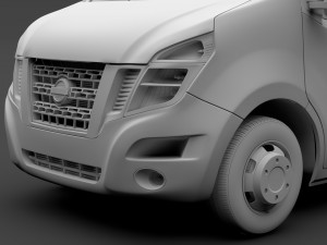 nissan nv 400 l2h2 van 2017 Modello 3D