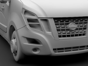 nissan nv 400 l2h2 van 2017 Modello 3D