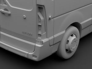 nissan nv 400 l2h2 van 2017 Modello 3D