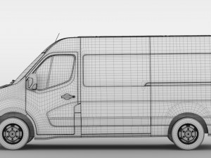 nissan nv 400 l2h2 van 2017 Modello 3D