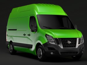 nissan nv 400 l2h3 van 2017 Model 3D