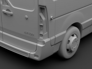 nissan nv 400 l2h3 van 2017 Model 3D