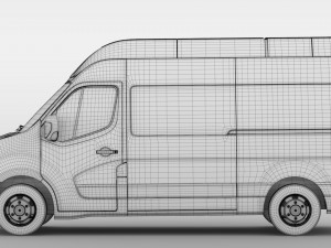 nissan nv 400 l2h3 van 2017 Model 3D