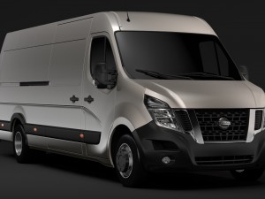 nissan nv 400 l4h2 van 2017 3Dモデル