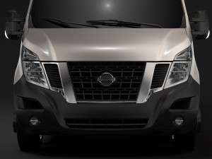nissan nv 400 l4h2 van 2017 Modelo 3D