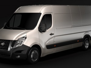 nissan nv 400 l4h2 van 2017 Modelo 3D