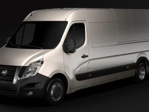 nissan nv 400 l4h2 van 2017 3D Model