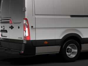 nissan nv 400 l4h2 van 2017 Modelo 3D