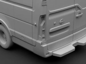 nissan nv 400 l4h2 van 2017 3D Model