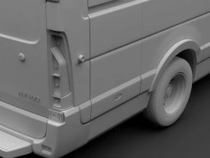 nissan nv 400 l4h2 van 2017 3D Model