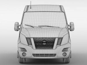 nissan nv 400 l4h2 van 2017 Modelo 3D
