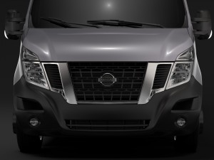 nissan nv 400 l4h3 van 2017 3D Model