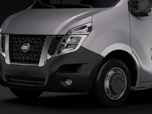nissan nv 400 l4h3 van 2017 3D Model