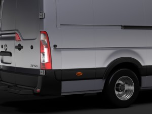 nissan nv 400 l4h3 van 2017 3D Model