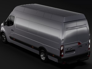 nissan nv 400 l4h3 van 2017 3D Model
