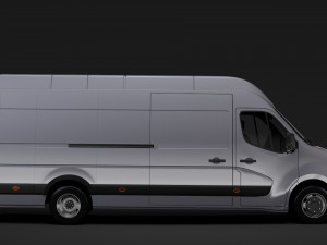 nissan nv 400 l4h3 van 2017 3D Model