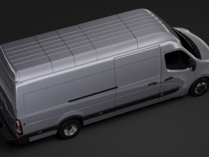 nissan nv 400 l4h3 van 2017 3D Model