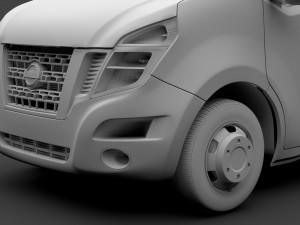 nissan nv 400 l4h3 van 2017 3D Model