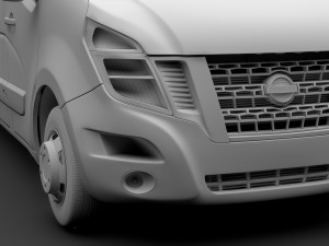 nissan nv 400 l4h3 van 2017 3D Model