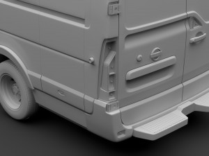 nissan nv 400 l4h3 van 2017 3D Model