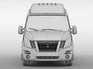 nissan nv 400 l4h3 van 2017 3D Model