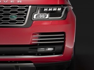 range rover supercharged lwb l405 2018 3D मॉडल