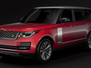range rover supercharged lwb l405 2018 3D मॉडल