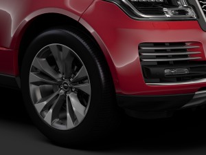 range rover supercharged lwb l405 2018 3D मॉडल