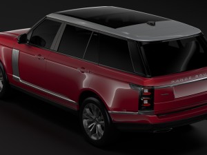 range rover supercharged lwb l405 2018 3D मॉडल
