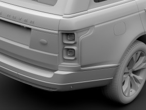 range rover supercharged lwb l405 2018 3D मॉडल