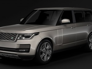 range rover hybrid lwb l405 2018 Model 3D