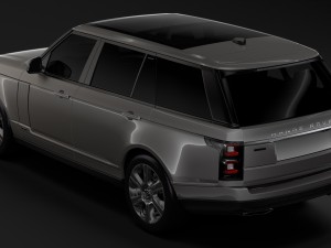 range rover hybrid lwb l405 2018 Model 3D