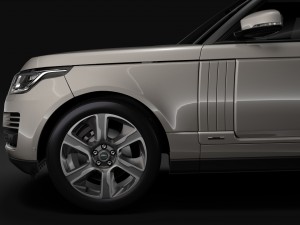 range rover hybrid lwb l405 2018 Model 3D