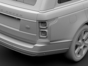 range rover hybrid lwb l405 2018 Model 3D