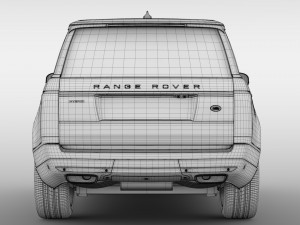 range rover hybrid lwb l405 2018 Model 3D
