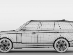 range rover hybrid lwb l405 2018 Model 3D