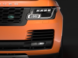 range rover hse td6 lwb l405 2018 3D Model