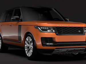 range rover hse td6 lwb l405 2018 3D Model