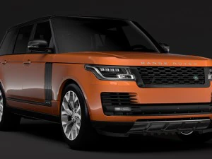 range rover hse td6 lwb l405 2018 3D Model