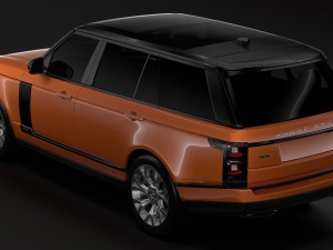 range rover hse td6 lwb l405 2018 3D Model