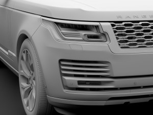 range rover hse td6 lwb l405 2018 3D Model